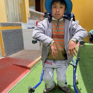 Beteiligung Rollstuhl für ein Kind mit Behinderungen